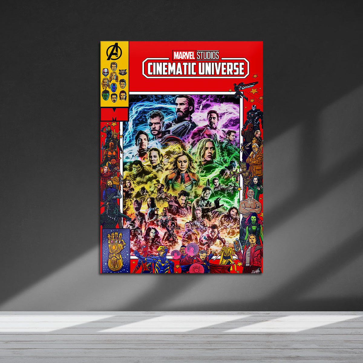 Flex Designs Metal Poster Marvel Cinematic Universe Comics 5 x 7" Home Goods - Movie 2008 Movie Metal Poster