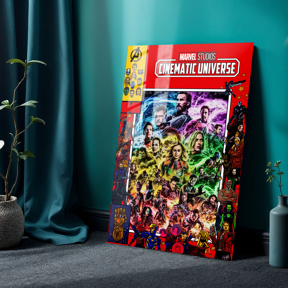 Flex Designs Metal Poster Marvel Cinematic Universe Comics 24 x 36" Home Goods - Movie 2008 Movie Metal Poster