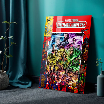 Flex Designs Metal Poster Marvel Cinematic Universe Comics 24 x 36" Home Goods - Movie 2008 Movie Metal Poster
