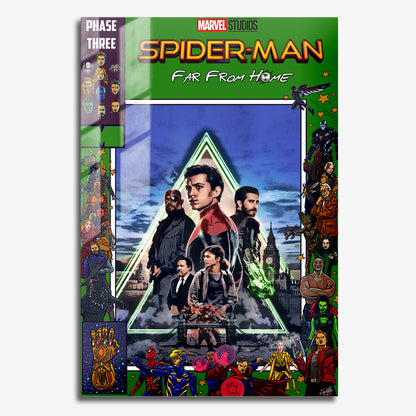 Flex Designs Metal Poster Spider-Man Far From Home Comics 11 x 17" Home Goods - Movie 2019 Movie Metal Poster