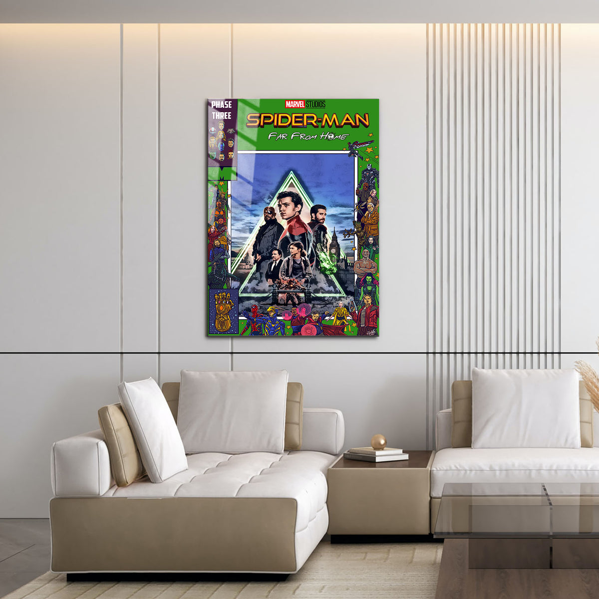 Flex Designs Metal Poster Spider-Man Far From Home Comics 16 x 24" Home Goods - Movie 2019 Movie Metal Poster