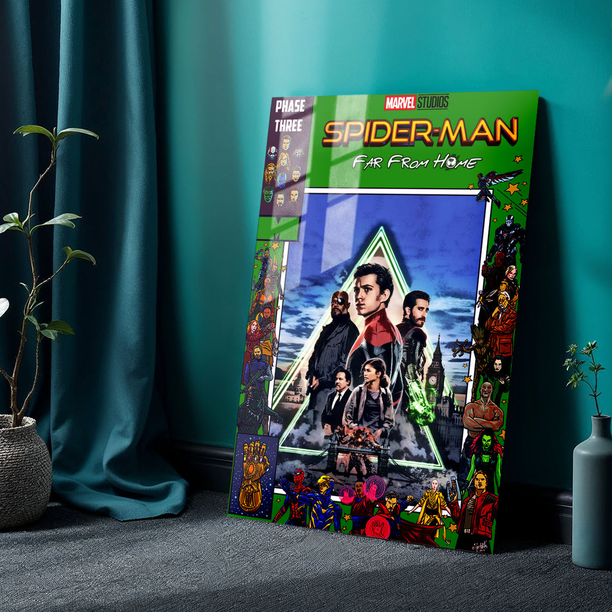 Flex Designs Metal Poster Spider-Man Far From Home Comics 24 x 36" Home Goods - Movie 2019 Movie Metal Poster
