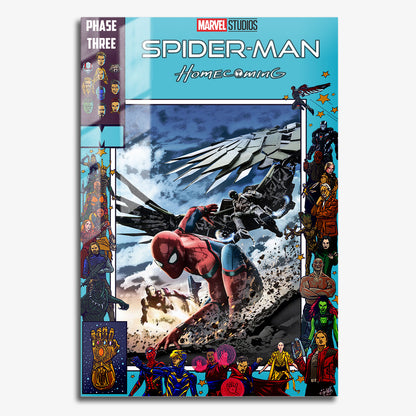 Flex Designs Metal Poster Spider-Man Homecoming Comics 11 x 17" Home Goods - Movie 2017 Movie Metal Poster
