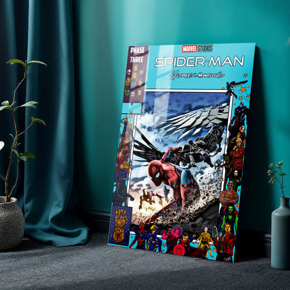 Flex Designs Metal Poster Spider-Man Homecoming Comics 24 x 36" Home Goods - Movie 2017 Movie Metal Poster