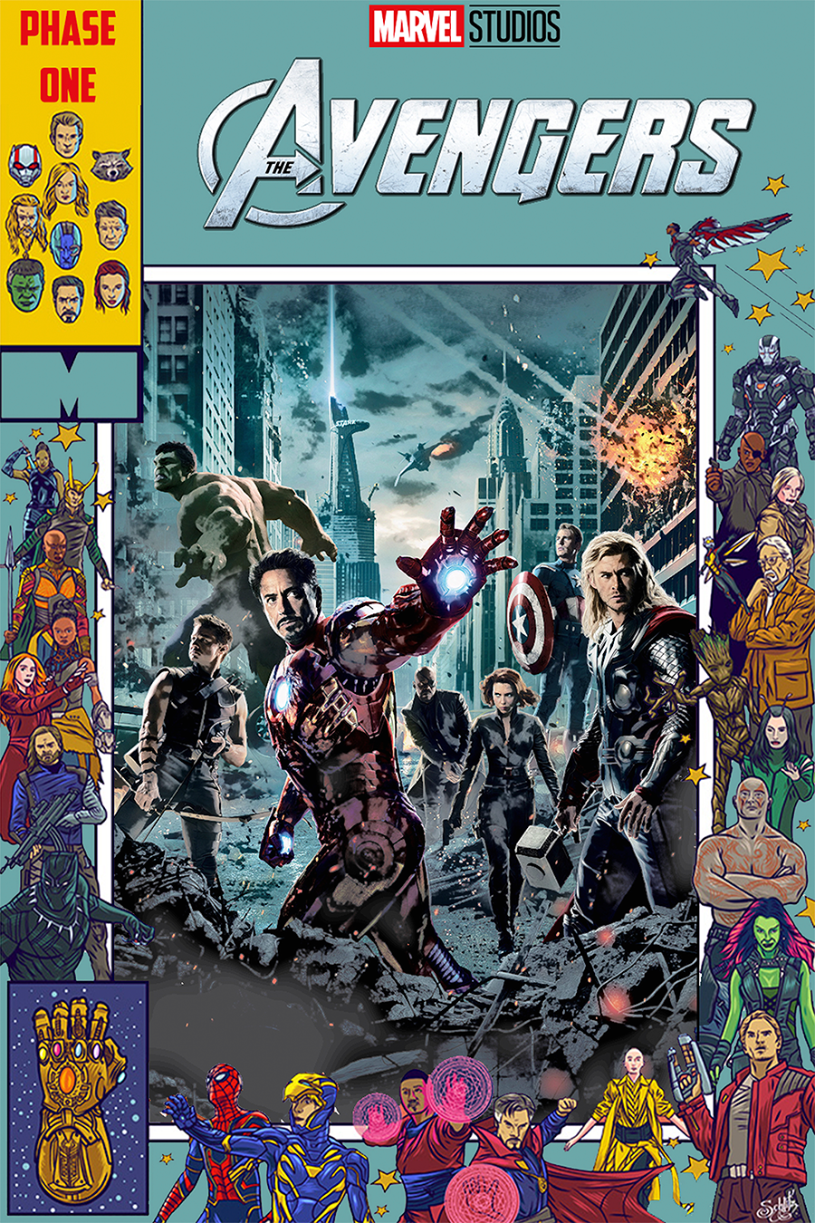 Flex Designs Metal Poster The Avengers Comics 11 x 17" Home Goods - Movie 2012 Movie Metal Poster