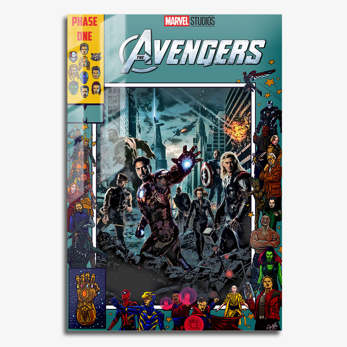 Flex Designs Metal Poster The Avengers Comics 11 x 17" Home Goods - Movie 2012 Movie Metal Poster