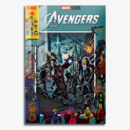 Flex Designs Metal Poster The Avengers Comics 11 x 17" Home Goods - Movie 2012 Movie Metal Poster