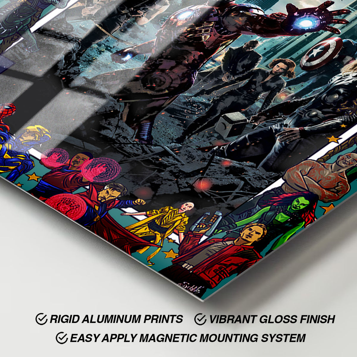 Flex Designs Metal Poster The Avengers Comics 11 x 17" Home Goods - Movie 2012 Movie Metal Poster