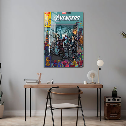 Flex Designs Metal Poster The Avengers Comics 5 x 7" Home Goods - Movie 2012 Movie Metal Poster