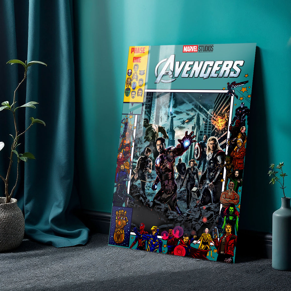 Flex Designs Metal Poster The Avengers Comics 24 x 36" Home Goods - Movie 2012 Movie Metal Poster