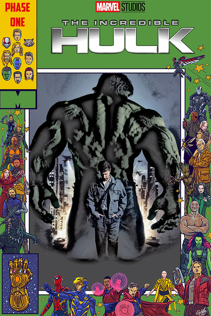 Flex Designs Metal Poster The Incredible Hulk Comics 11 x 17" Home Goods - Movie 2008 Movie Metal Poster