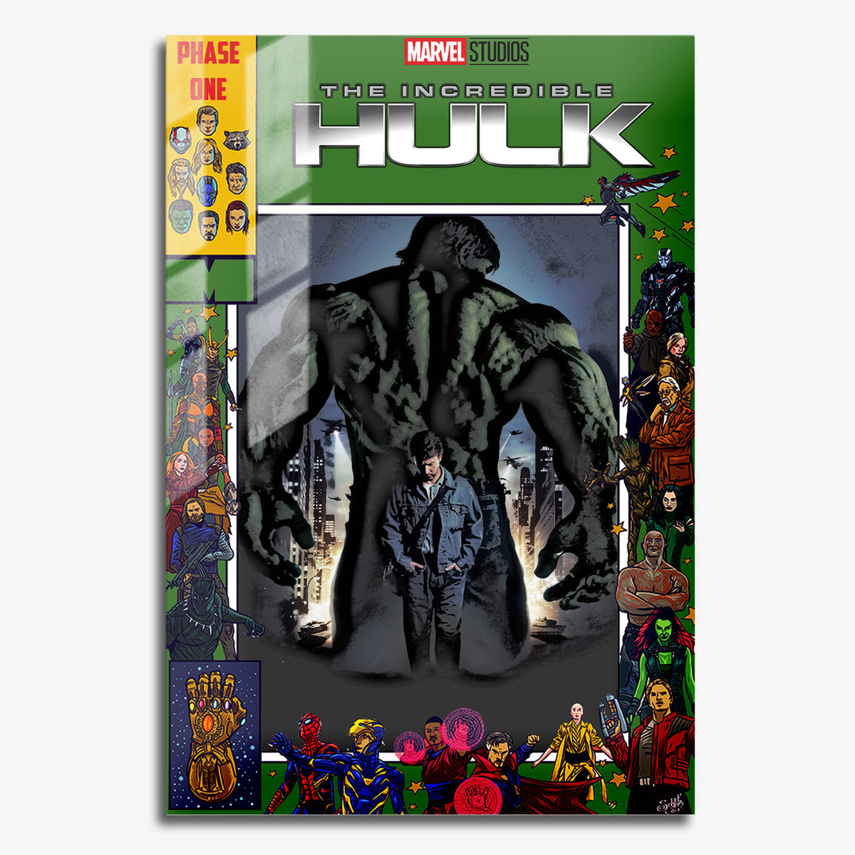 Flex Designs Metal Poster The Incredible Hulk Comics 11 x 17" Home Goods - Movie 2008 Movie Metal Poster