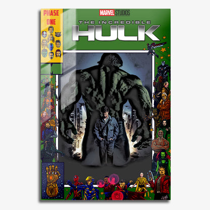 Flex Designs Metal Poster The Incredible Hulk Comics 11 x 17" Home Goods - Movie 2008 Movie Metal Poster