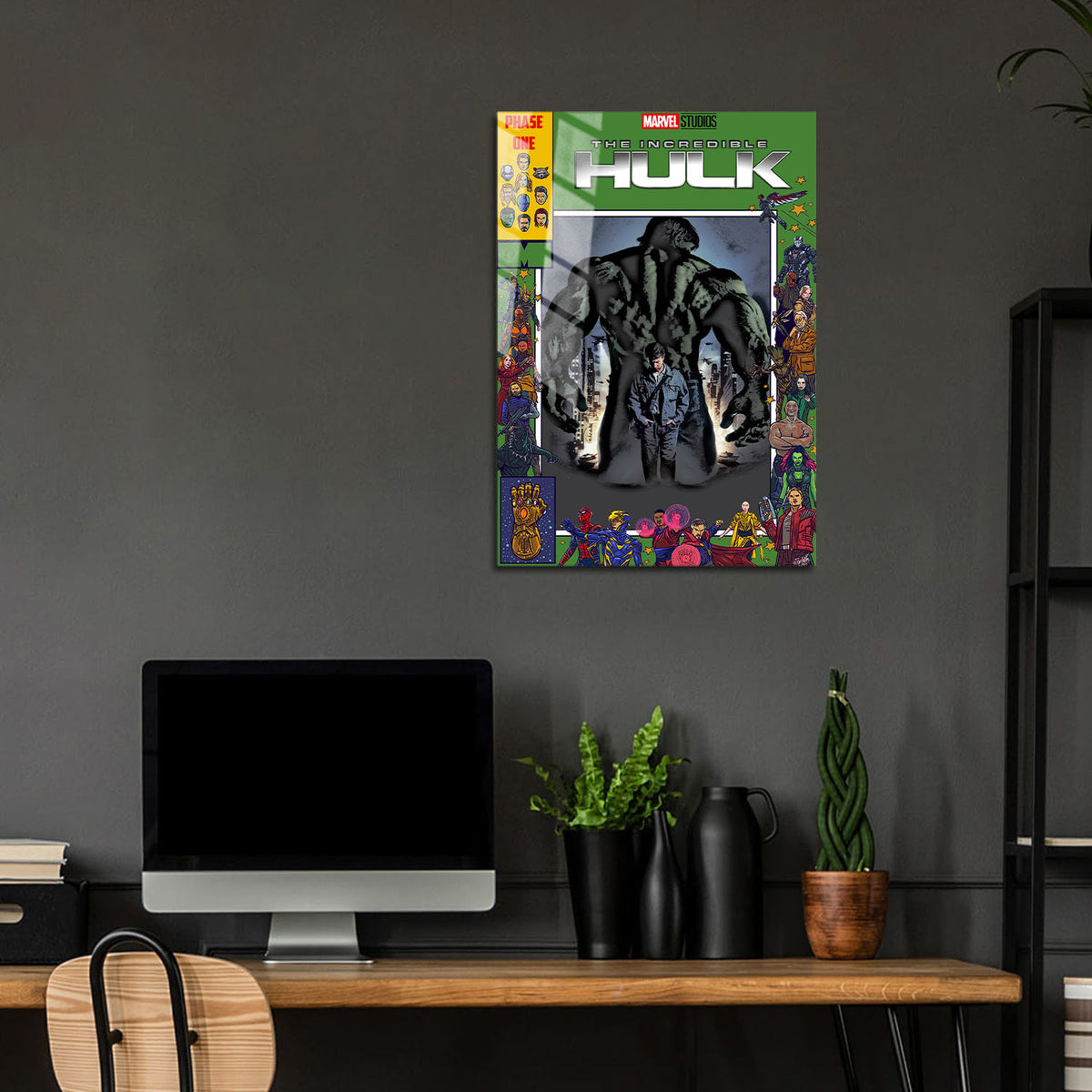 Flex Designs Metal Poster The Incredible Hulk Comics 24 x 36" Home Goods - Movie 2008 Movie Metal Poster