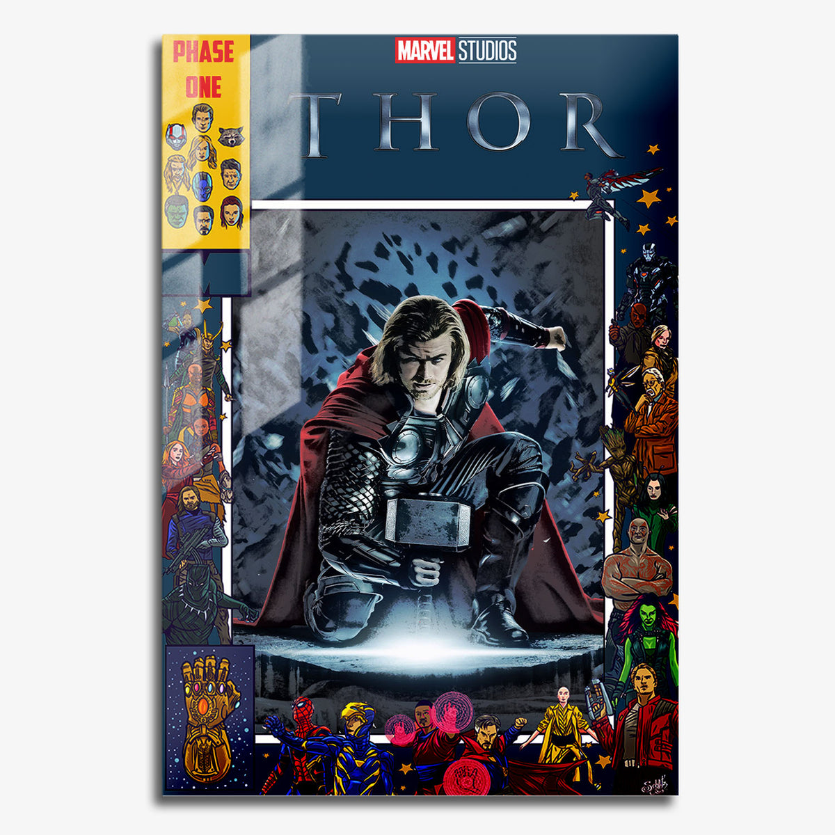 Flex Designs Metal Poster Thor Comics 11 x 17" Home Goods - Movie 2011 Movie Metal Poster