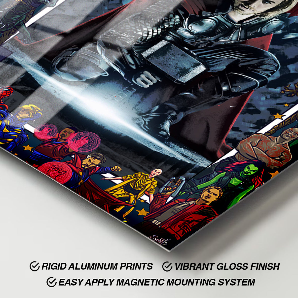 Flex Designs Metal Poster Thor Comics 11 x 17" Home Goods - Movie 2011 Movie Metal Poster