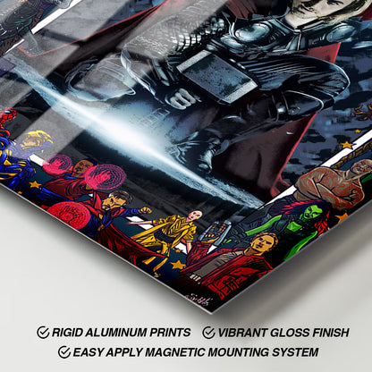 Flex Designs Metal Poster Thor Comics 11 x 17" Home Goods - Movie 2011 Movie Metal Poster