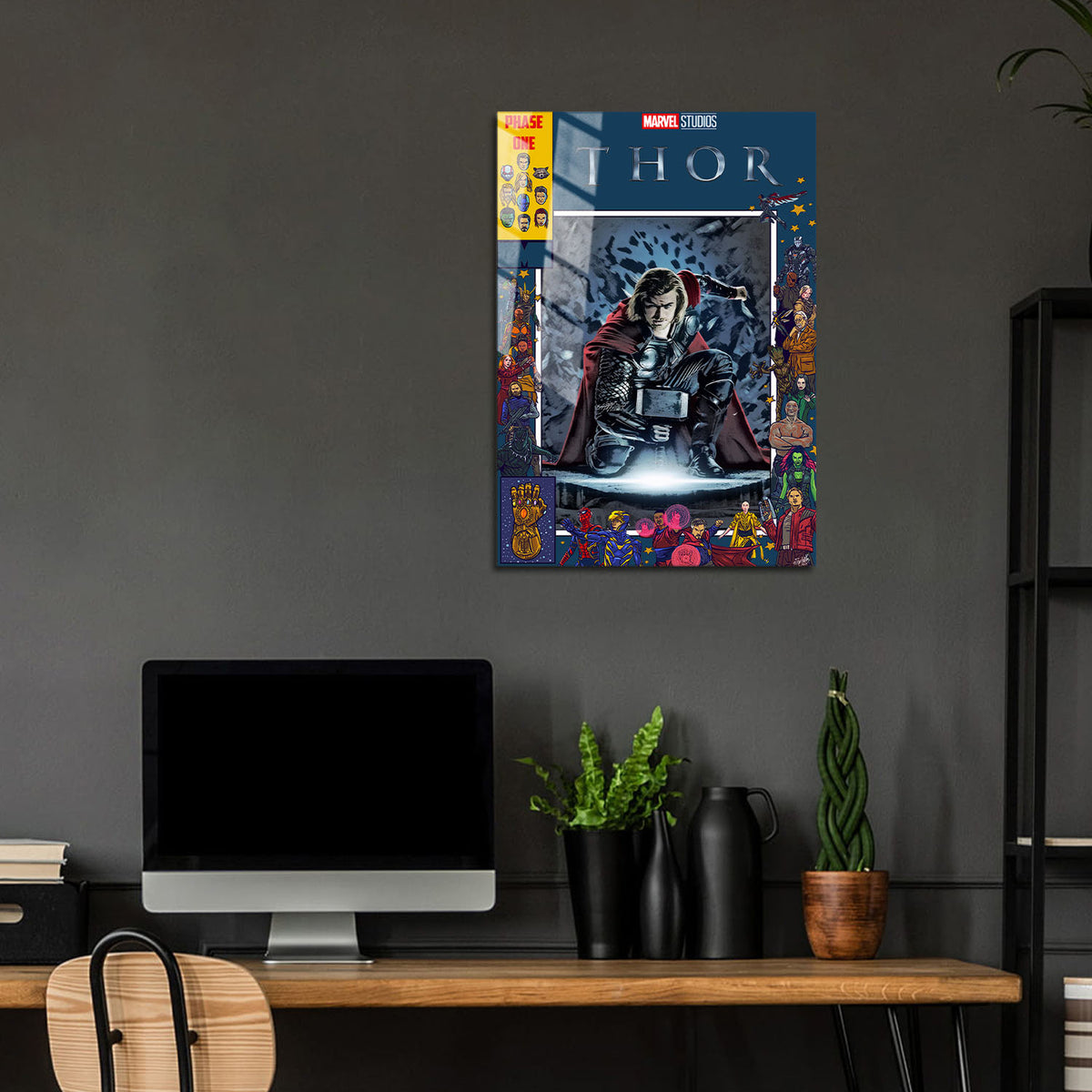 Flex Designs Metal Poster Thor Comics 24 x 36" Home Goods - Movie 2011 Movie Metal Poster
