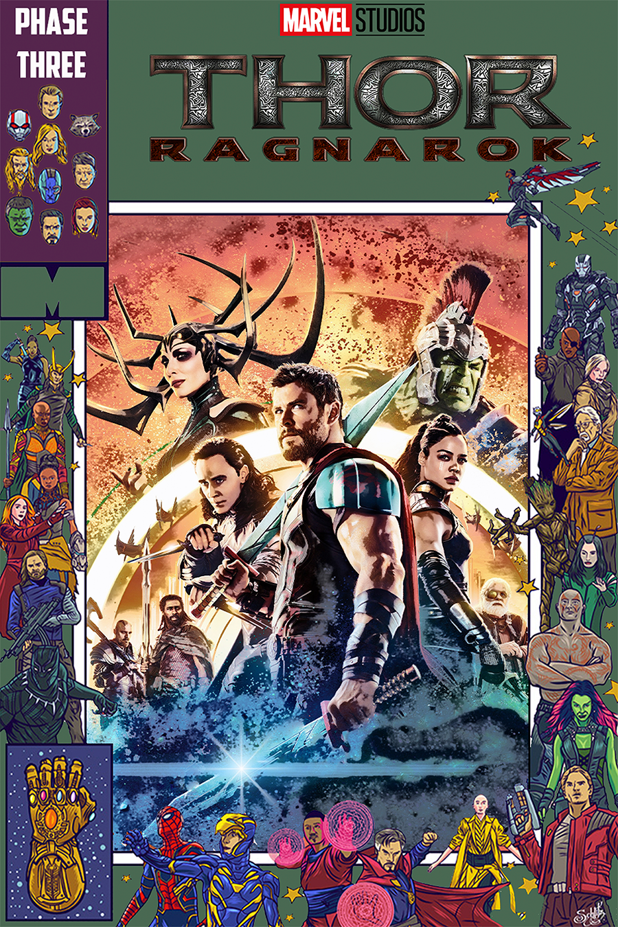Flex Designs Metal Poster Thor Ragnarok Comics 11 x 17" Home Goods - Movie 2017 Movie Metal Poster