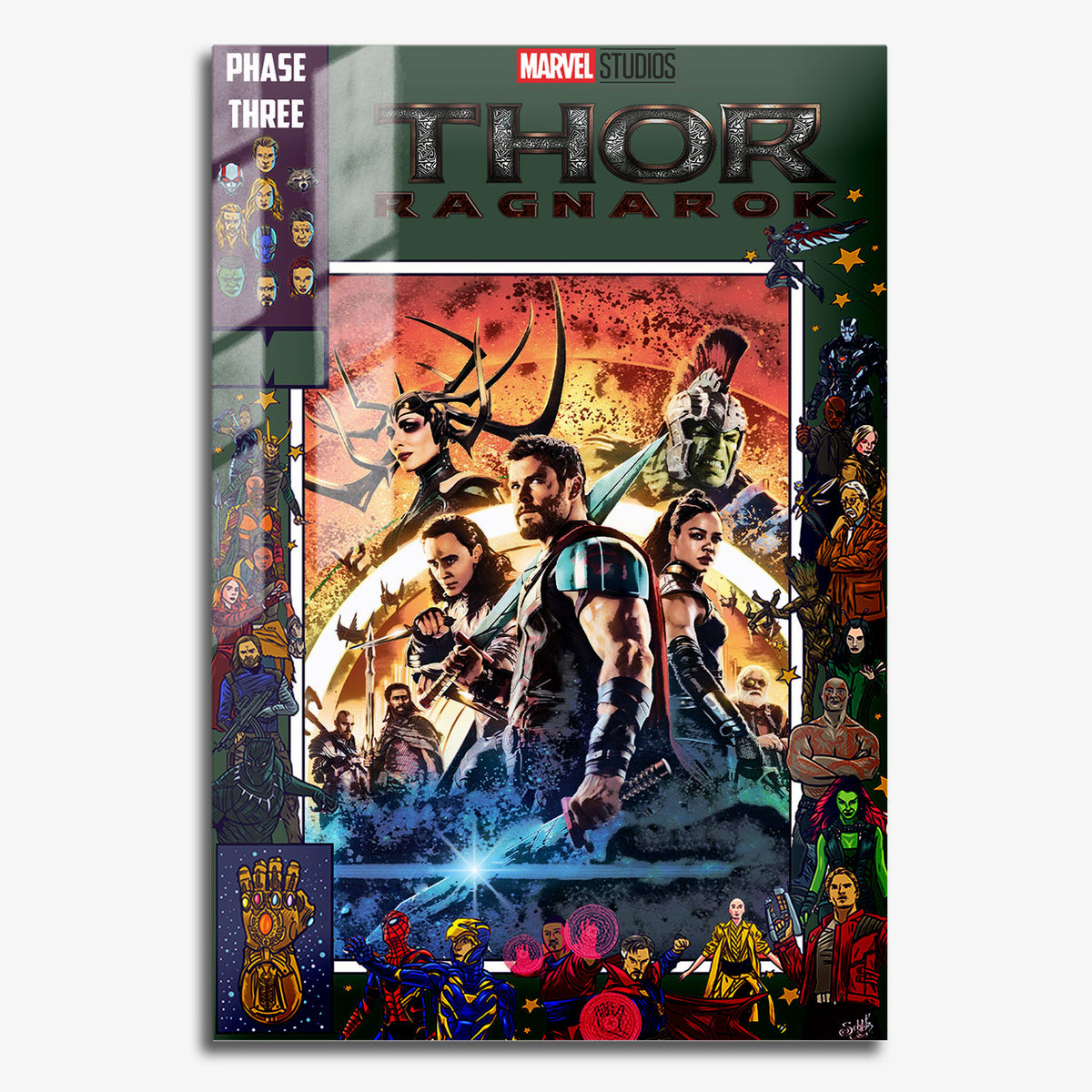 Flex Designs Metal Poster Thor Ragnarok Comics 11 x 17" Home Goods - Movie 2017 Movie Metal Poster