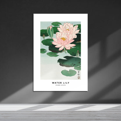 Flex Designs Metal Poster Water Lily by Ohara Koson 5 x 7" Home Goods - Artist Artwork  Metal Poster