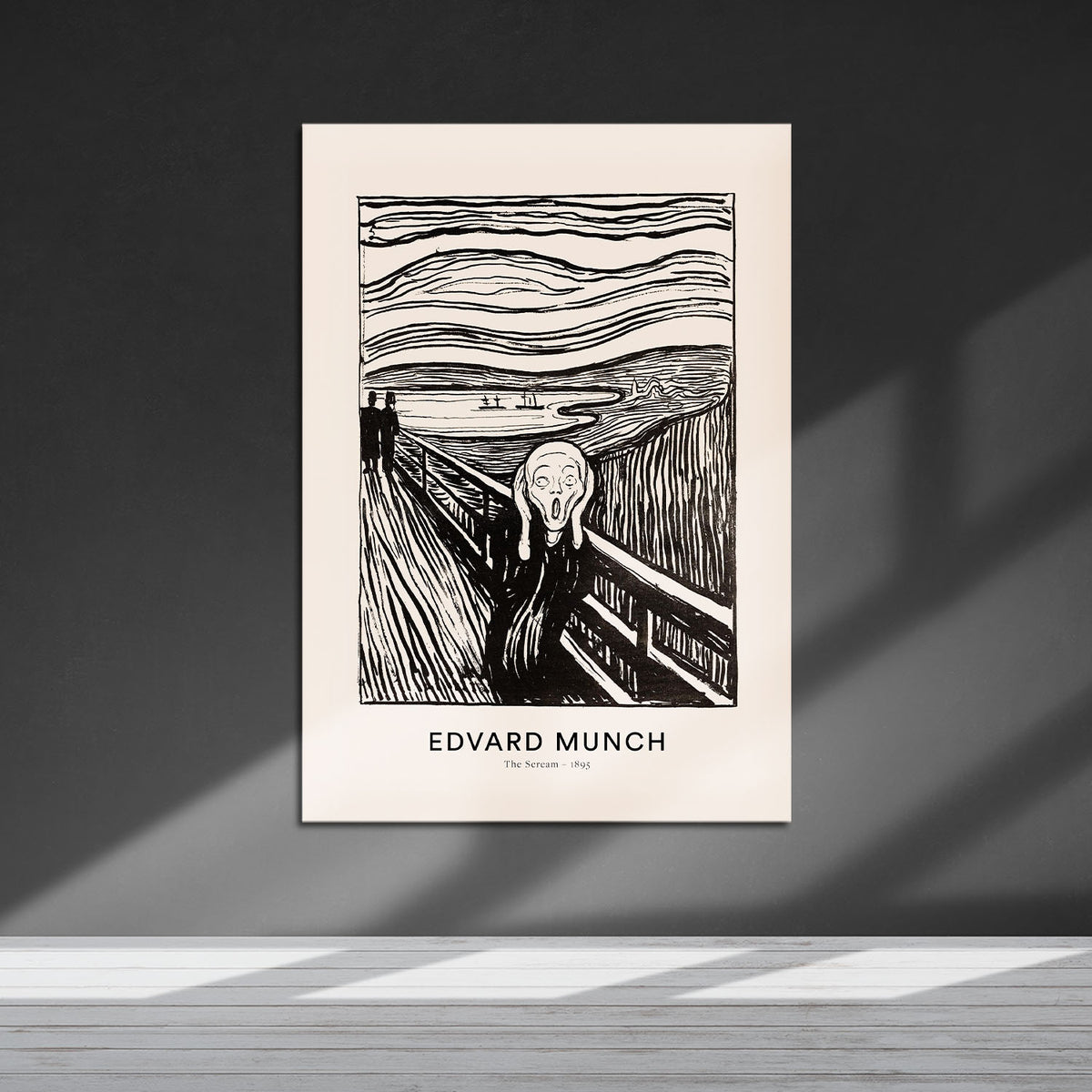 Flex Designs Metal Poster The Scream by Edvard Munch 5 x 7" Home Goods - Artist Artwork  Metal Poster