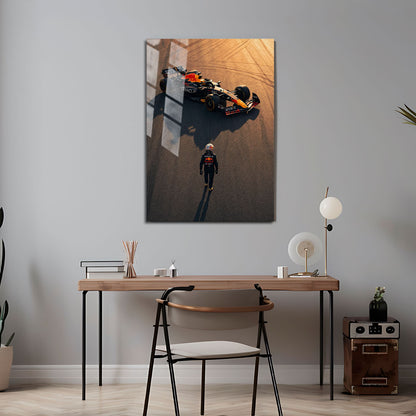 Flex Designs Metal Poster Formula 1 Redbull Max Verstappen 5 x 7" Home Goods - Sports  Metal Poster