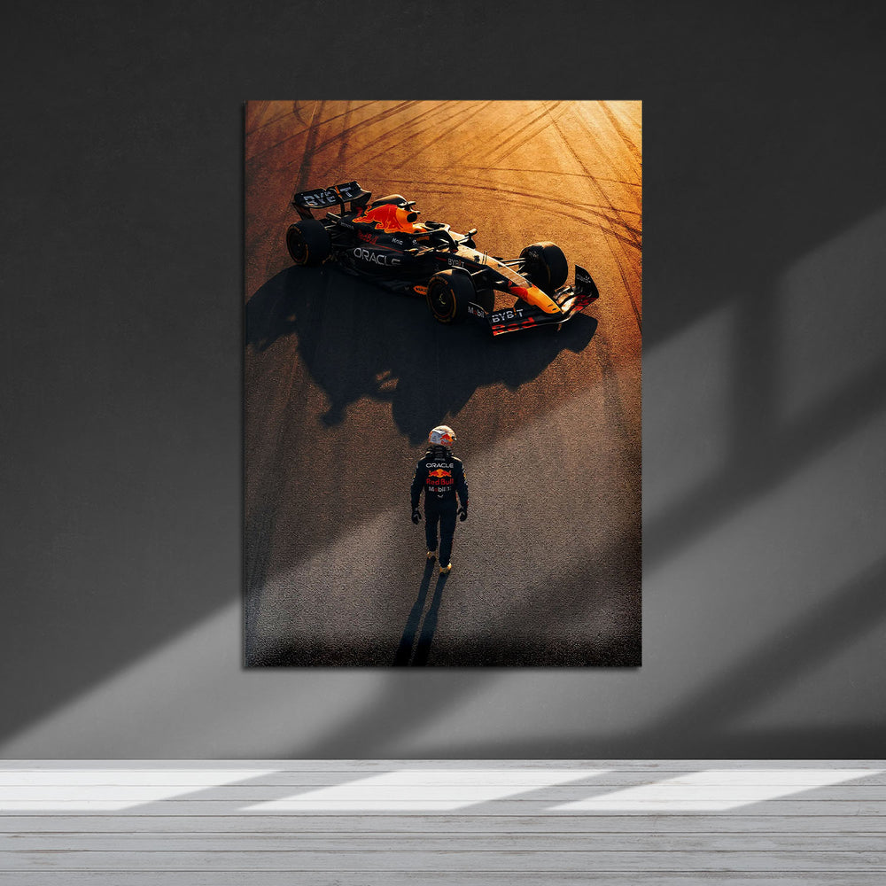 Flex Designs Metal Poster Formula 1 Redbull Max Verstappen 5 x 7" Home Goods - Sports  Metal Poster
