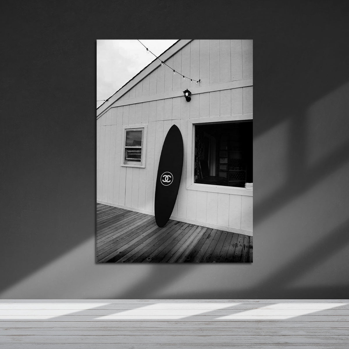 Flex Designs Metal Poster Chanel Surfer Black 5 x 7" Home Goods - Designer  Metal Poster