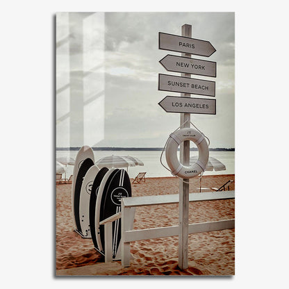 Flex Designs Metal Poster Chanel Yacht Club 11 x 17" Home Goods - Designer  Metal Poster