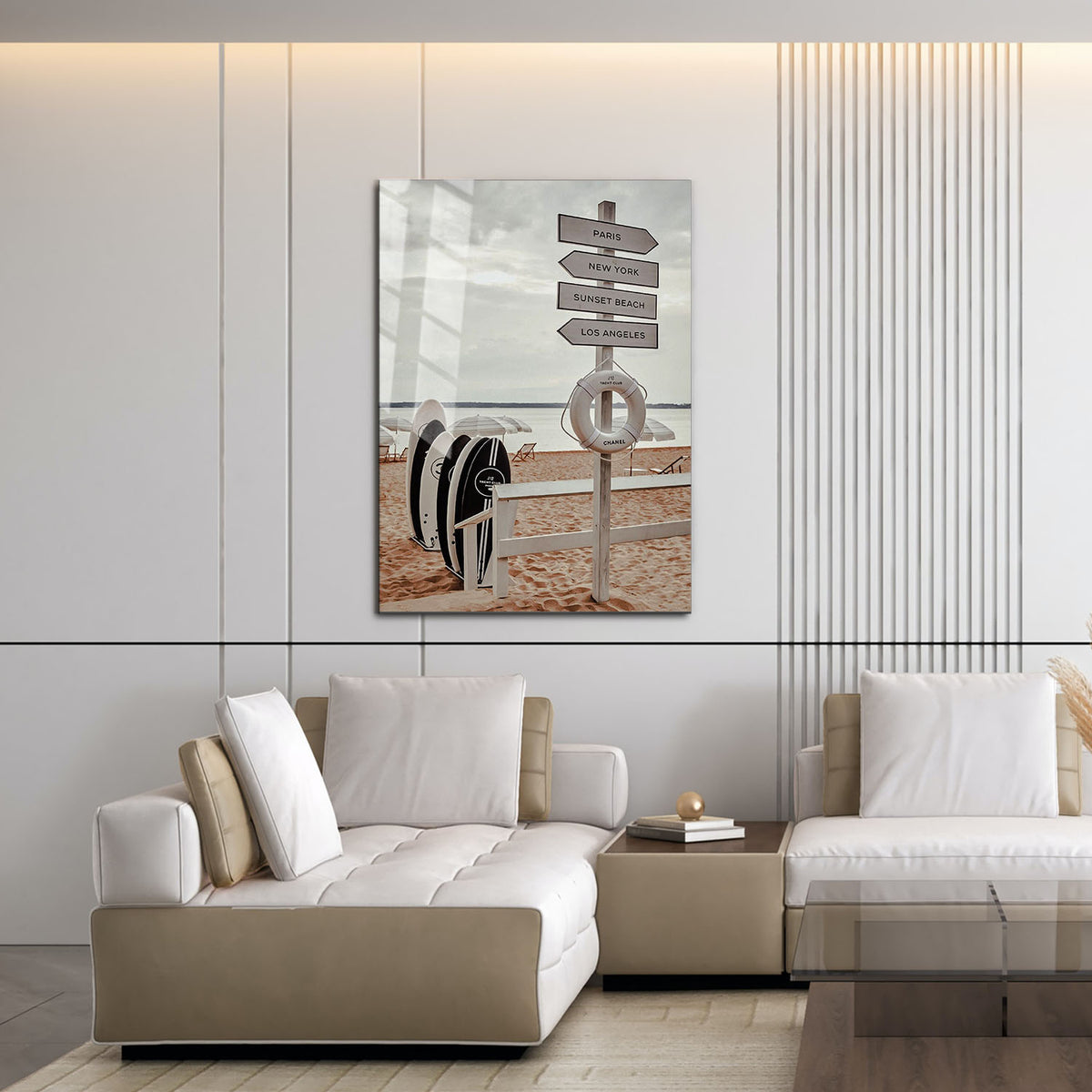 Flex Designs Metal Poster Chanel Yacht Club 16 x 24" Home Goods - Designer  Metal Poster