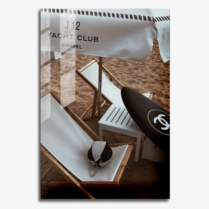 Flex Designs Metal Poster Chanel Yacht Paradise 11 x 17" Home Goods - Designer  Metal Poster