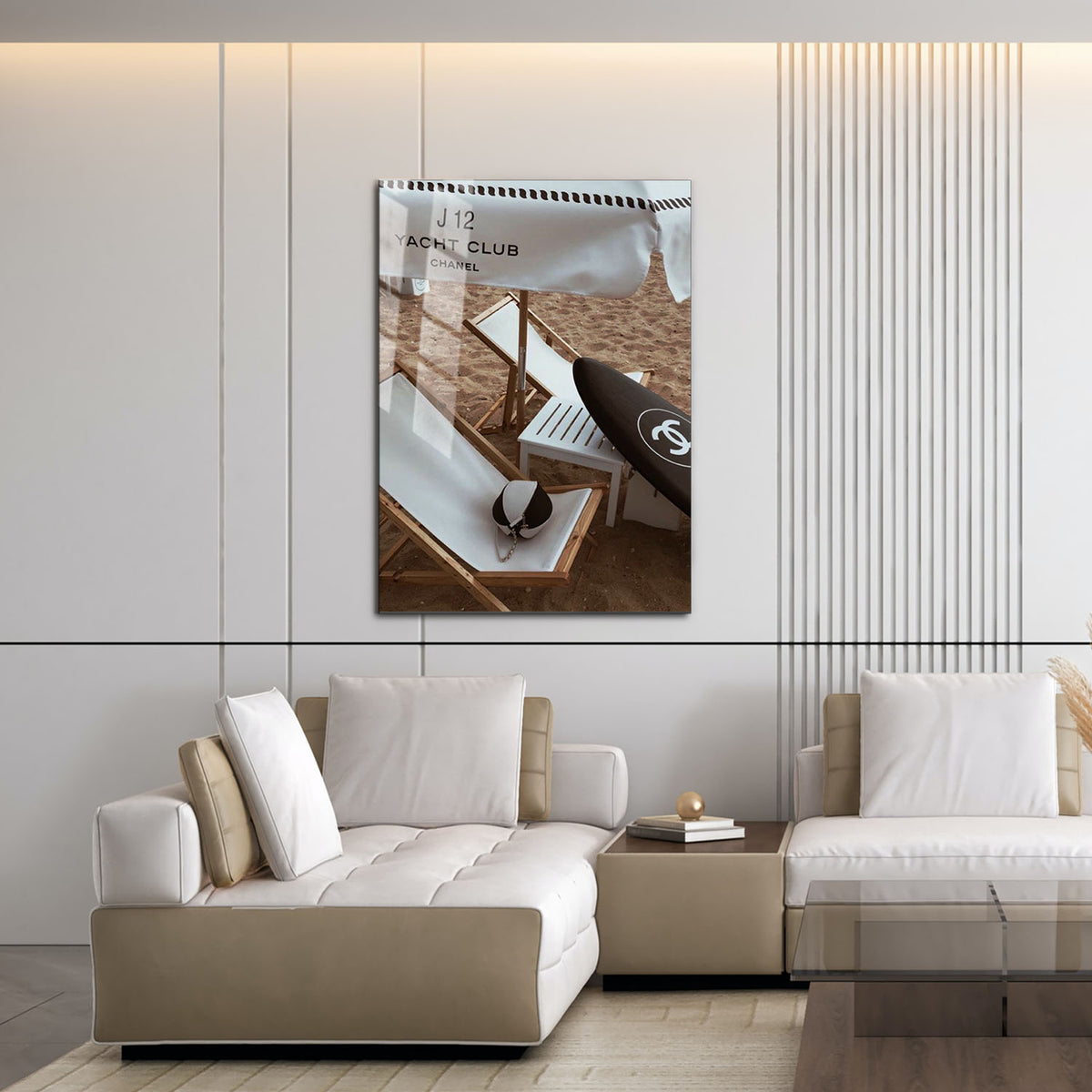 Flex Designs Metal Poster Chanel Yacht Paradise 16 x 24" Home Goods - Designer  Metal Poster