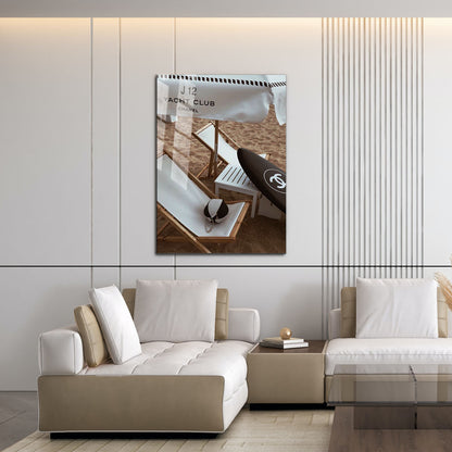 Flex Designs Metal Poster Chanel Yacht Paradise 16 x 24" Home Goods - Designer  Metal Poster