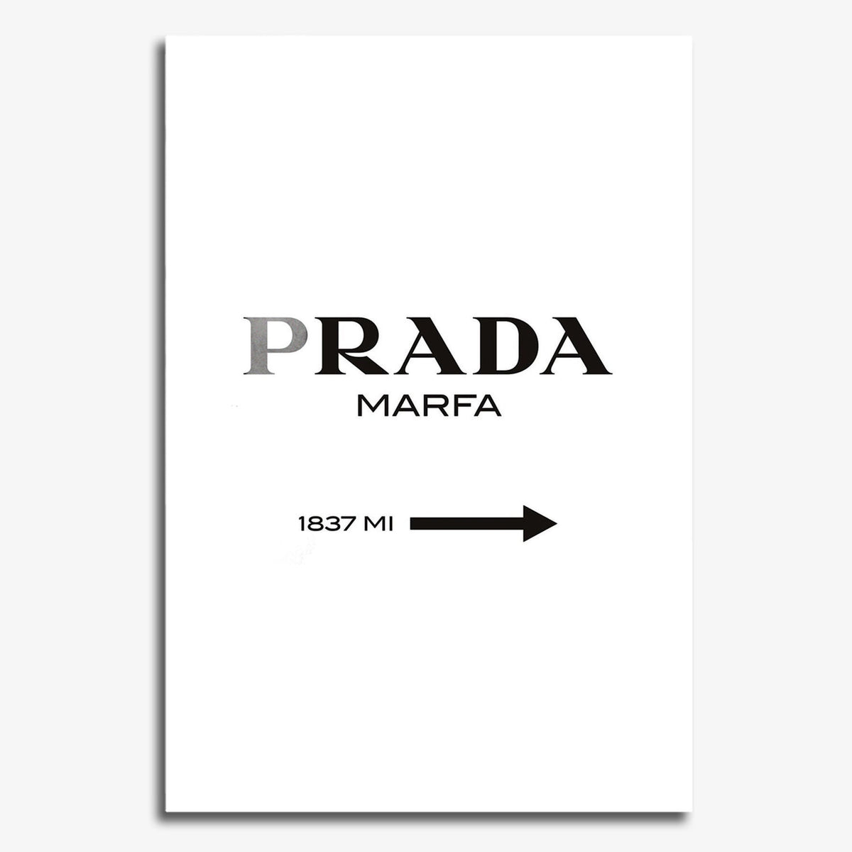 Flex Designs Metal Poster Prada Marfa Wall 11 x 17" Home Goods - Designer  Metal Poster