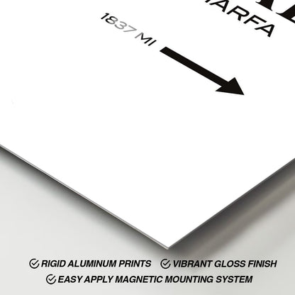 Flex Designs Metal Poster Prada Marfa Wall 11 x 17" Home Goods - Designer  Metal Poster