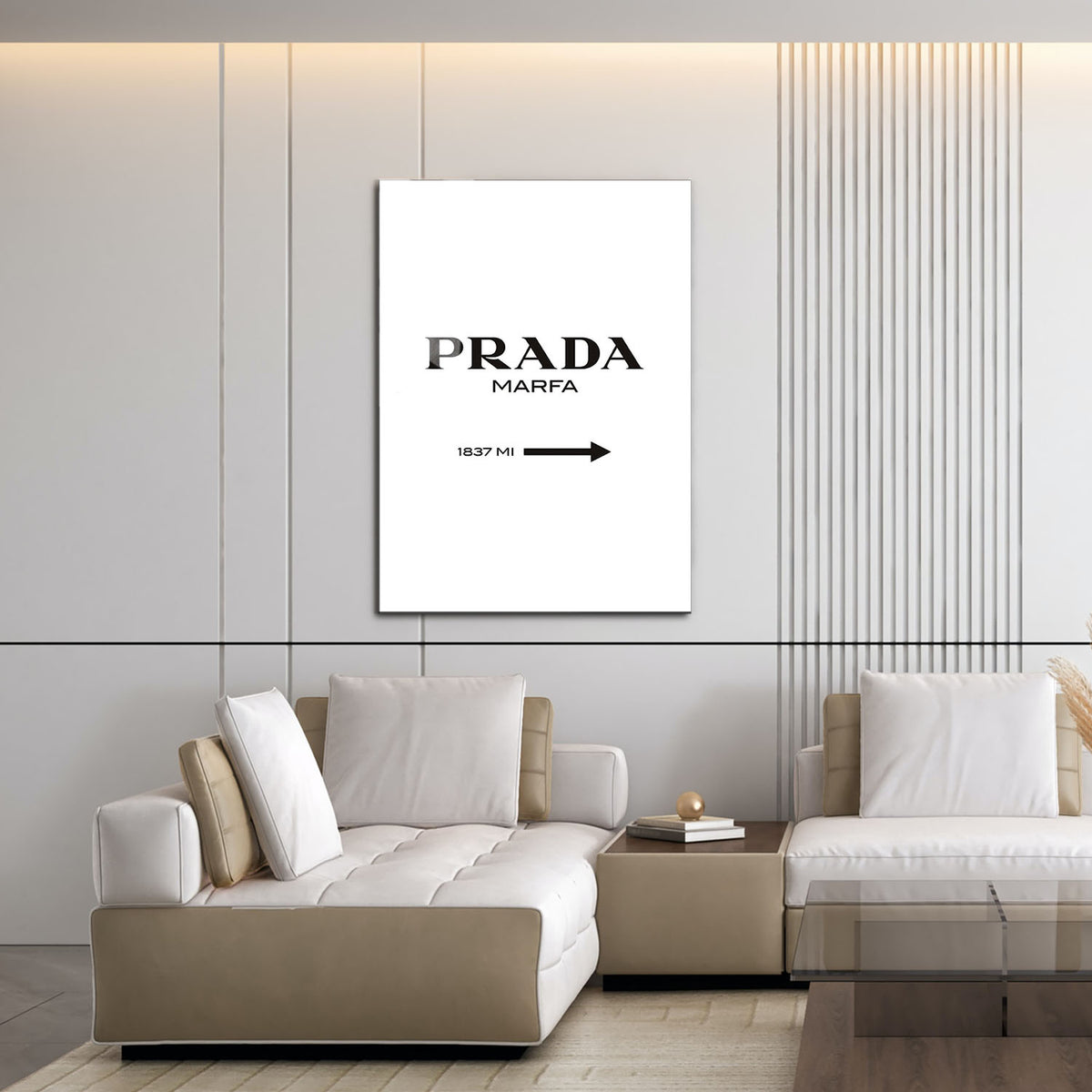 Flex Designs Metal Poster Prada Marfa Wall 16 x 24" Home Goods - Designer  Metal Poster