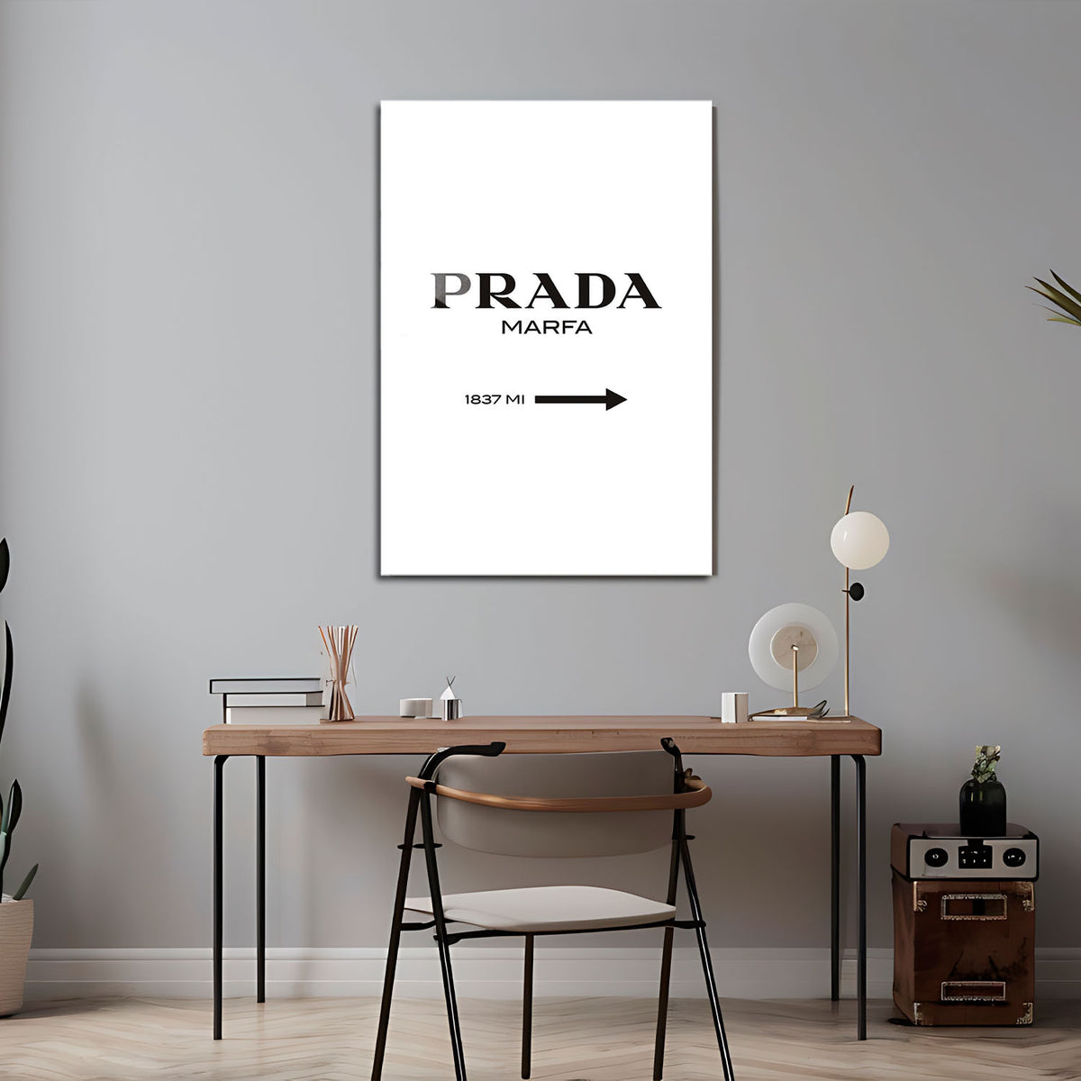 Flex Designs Metal Poster Prada Marfa Wall 5 x 7" Home Goods - Designer  Metal Poster