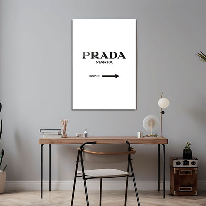 Flex Designs Metal Poster Prada Marfa Wall 5 x 7" Home Goods - Designer  Metal Poster