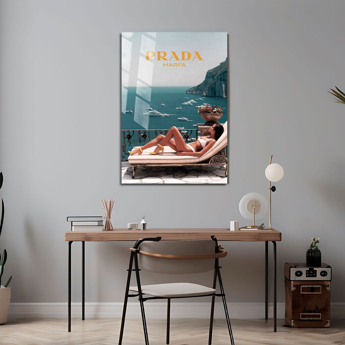 Flex Designs Metal Poster Prada Marfa 5 x 7" Home Goods - Designer  Metal Poster