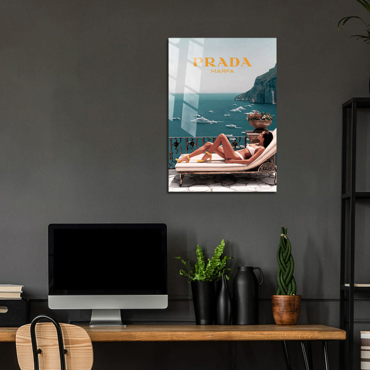 Flex Designs Metal Poster Prada Marfa 24 x 36" Home Goods - Designer  Metal Poster