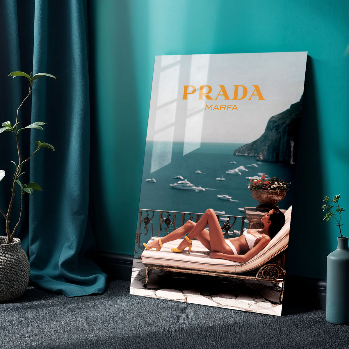Flex Designs Metal Poster Prada Marfa 24 x 36" Home Goods - Designer  Metal Poster