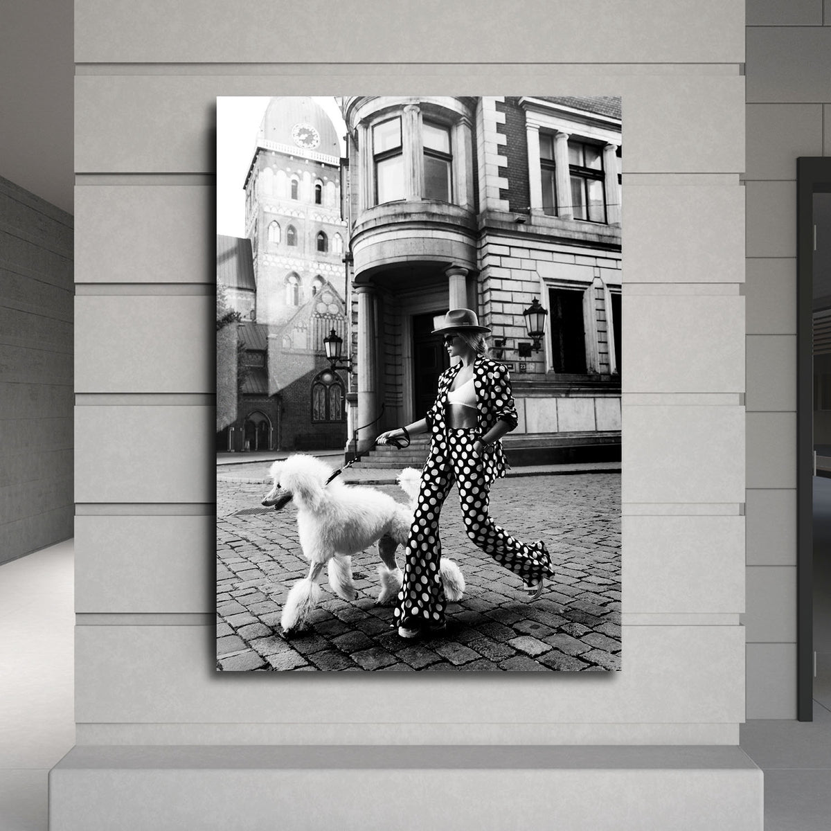 Flex Designs Metal Poster Le Noir Polka Dots 5 x 7" Home Goods - Designer  Metal Poster