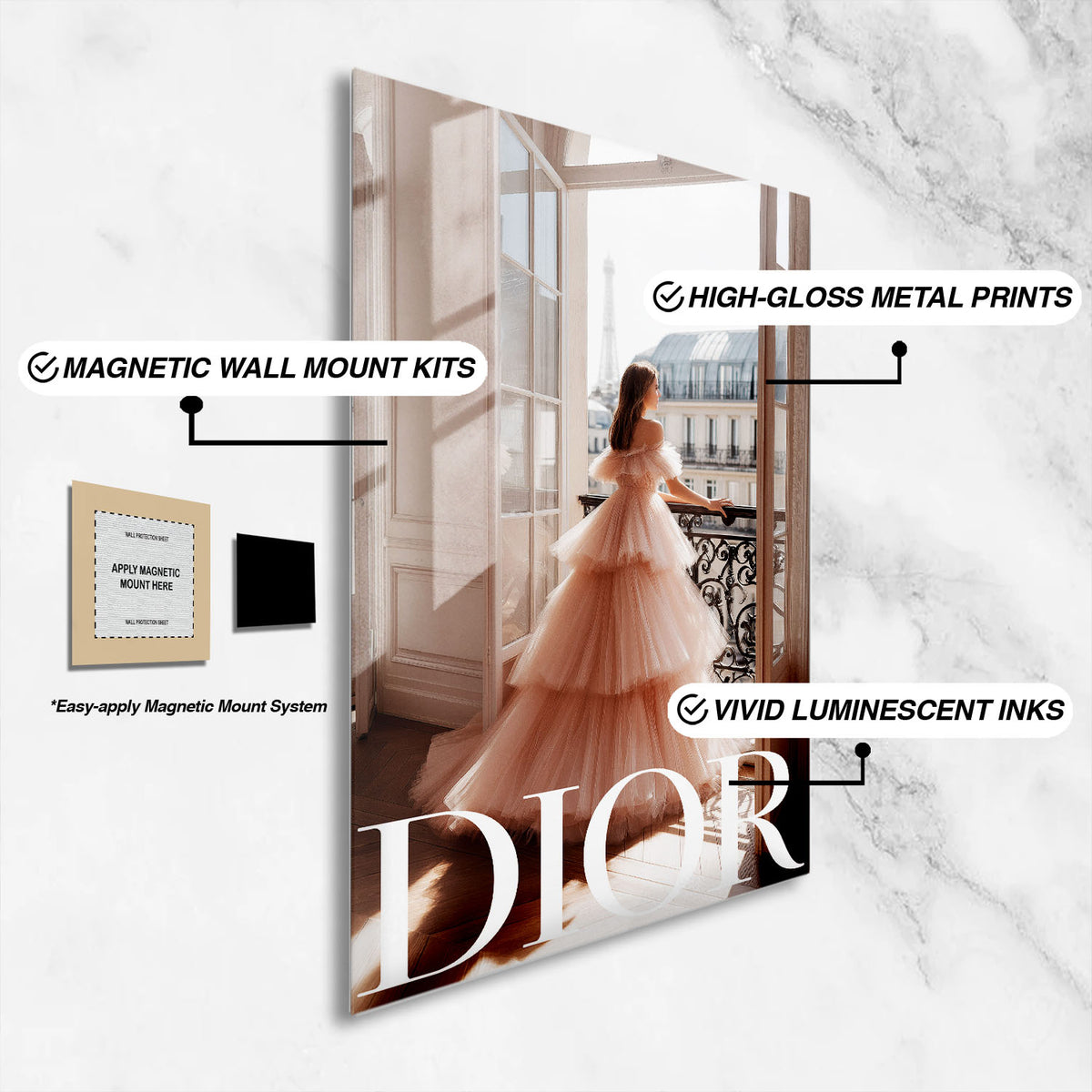 Flex Designs Metal Poster My Dior Princess 16 x 24" Home Goods - Designer  Metal Poster
