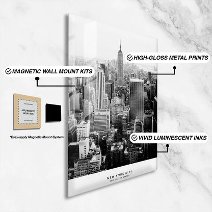 Flex Designs Metal Poster New York City United States 16 x 24" Home Goods - Designer  Metal Poster