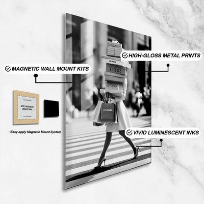 Flex Designs Metal Poster Noir Designer Fashion 16 x 24" Home Goods - Designer  Metal Poster