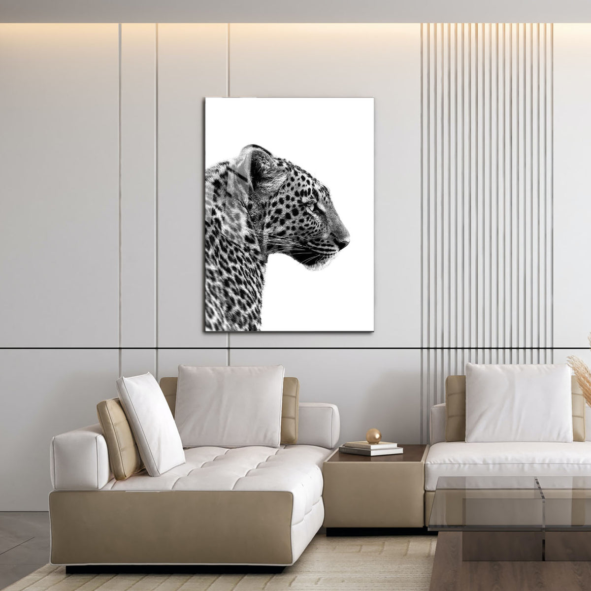 Flex Designs Metal Poster Noir Leopard 11 x 17" Home Goods - Designer  Metal Poster