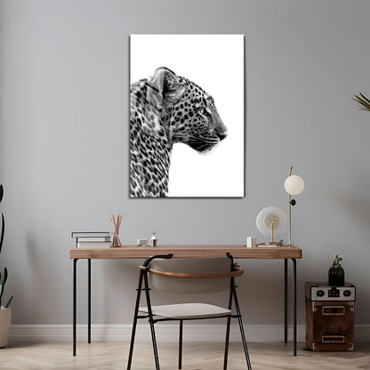 Flex Designs Metal Poster Noir Leopard 16 x 24" Home Goods - Designer  Metal Poster