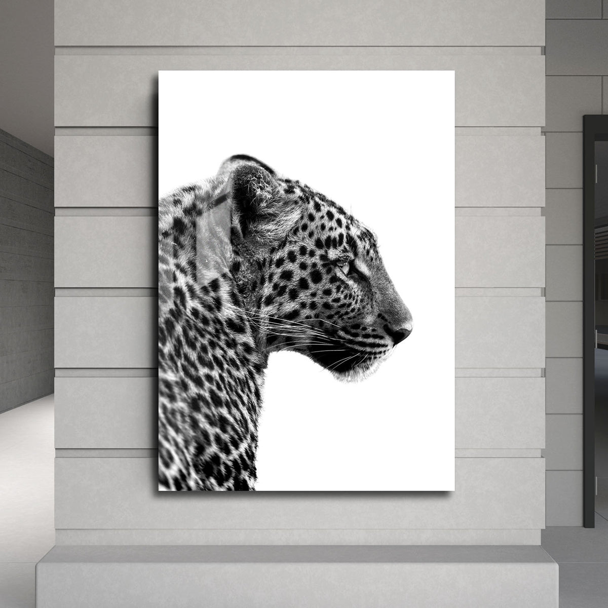 Flex Designs Metal Poster Noir Leopard 5 x 7" Home Goods - Designer  Metal Poster