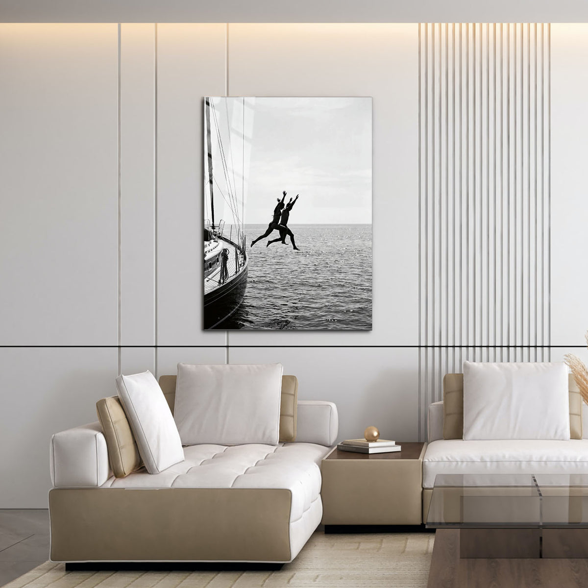 Flex Designs Metal Poster Noir Ocean Bliss 11 x 17" Home Goods - Designer  Metal Poster